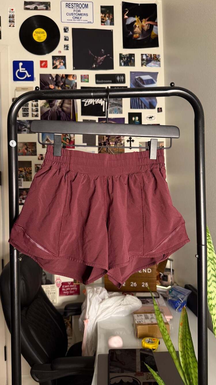 Lululemon Choose A Side Short 3" Misty Merlot Burgundy Athletic Shorts